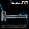 Halder BlackCraft Dead Blow Mallet, Non-Rebounding Mallet, Polyurethane Coated for Vibration Reduction, Break-Proof Steel Tube Handle, Anti-Slip Handle, 50mm, 1.9 lbs. view 3