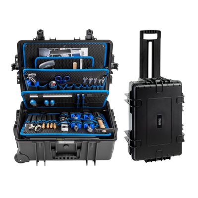 B&W International Jumbo 6700 Outdoor Tool Case with Pocket Tool Boards, Black