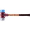Halder Simplex Mallet 60mm Dual Faces, TPE-Soft & TPE-Mid Inserts, Cast Iron Housing with Protection Sleeve, Hickory Handle, Stone, Masonry & Assembly 3013.060 view 1