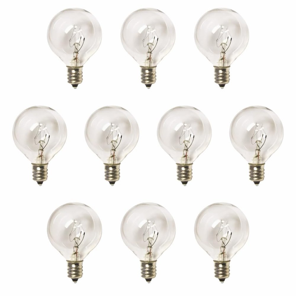 YiLighting G40 Globe Bulb 5W Incandescent Bulbs for Indoor Outdoor String Light Bulbs Replacement (10)