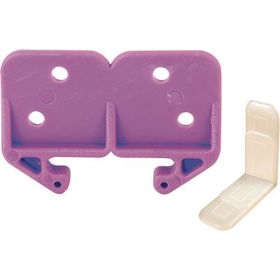Prime-Line 22793 Drawer Track Guide Kit 3/32 In. x 1-3/16 In., Purple Plastic (Single Pack)