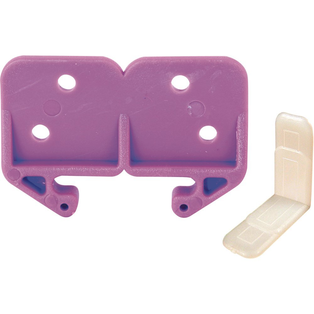 Prime-Line 22793 Drawer Track Guide Kit 3/32 In. x 1-3/16 In., Purple Plastic (Single Pack)