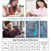 sevenplus 2 Pack Reading Glasses Blue Light Blocking, Anti UV Glare, Foldable Computer Spring Hinge Readers for Women Man 2.0X view 2