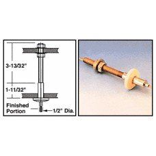 C.R. LAURENCE CB76 CRL Gold Plated Ceiling Mount Fitting for Cable Display System