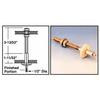 C.R. LAURENCE CB76 CRL Gold Plated Ceiling Mount Fitting for Cable Display System view 1