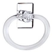 CRL 5" Acrylic Mirrored Towel Ring