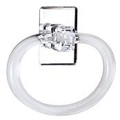 CRL 5" Acrylic Mirrored Towel Ring