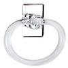 CRL 5" Acrylic Mirrored Towel Ring view 1