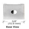 CRL Chrome Medium Set Screw Glass Shelf Clamp for 1/4" to 5/16" Glass view 4