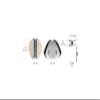 C.R. LAURENCE GCB290CH CRL Chrome with Gold Accents 90 Degree Cathedral Series Glass-to-Glass Clamp view 2
