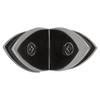 C.R. LAURENCE GCB290CH CRL Chrome with Gold Accents 90 Degree Cathedral Series Glass-to-Glass Clamp view 4