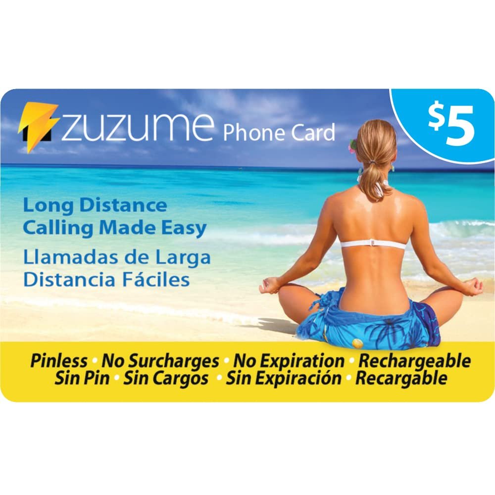Zuzume Prepaid Phone Calling Cards for Cheap International Long Distance Calls. Sent in Minutes via Email and Text. Choose 5,10,20, or 50 USD Values.