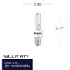 Bulbrite KX40/E12 40W KX-2000 Krypton/Xenon T3 Clear Bulb, Candelabra Base (Clear 2 Pack) view 2