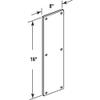 Prime-Line J 4636 Push Plate, 8 x 16 In., 630 Stainless Steel (Single Pack), Gray view 2