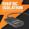 Cablemax USB 2.0 Isolator - Hi-Speed 480Mbps, Surge Protection, No Drivers Needed - Plug & Protect Your Investment view 4