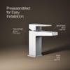 Kohler 99760-4-CP Honesty Single-Handle Bathroom Sink Faucet, 1.2 gpm, Polished Chrome view 3