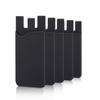 Cell Phone Card Holder for Back of Phone Case. Silicone Stick On Pocket Wallet for iPhone, Android & Other Flat Surfaces (Black 5 Pack) view 1