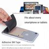 Cell Phone Card Holder for Back of Phone Case. Silicone Stick On Pocket Wallet for iPhone, Android & Other Flat Surfaces (Black 5 Pack) view 4