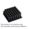 MWPL45-20 45x45x20mm heat sink with push pin view 1