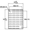 MWPL45-20 45x45x20mm heat sink with push pin view 3