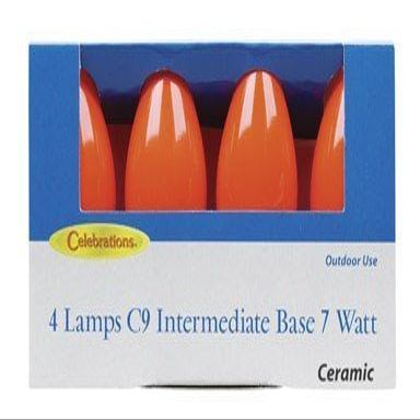 Celebrations C9 Replacement Bulbs Ceramic 7 W Orange