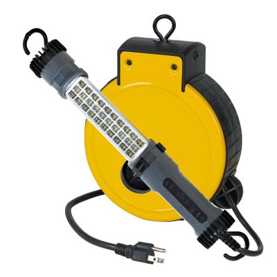 Alert Retractable Cord Reel with Work Light - 300 Lumen 3230SMS