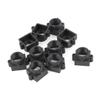 uxcell 10 Pcs S Mount M12 Board Lens Holder 20mm Screw Spacing Black for CCTV Camera view 1
