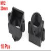 uxcell 10 Pcs S Mount M12 Board Lens Holder 20mm Screw Spacing Black for CCTV Camera view 2