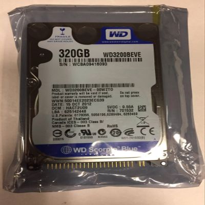 WD3200BEVE-00A0HT0, DCM HBCTJHBB, Western Digital 320GB IDE 2.5 Hard Drive