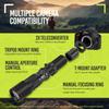High-Power 500mm/1000mm f/8 Manual Telephoto Lens for Sony Alpha A99, A77, A65, A58, A57, A55, A37, A35, A33, A900, A700, A580, A560, A550, A390, A380, A330 and A290 Digital SLR Cameras view 4