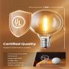 Brightown G40 Replacement LED Light Bulbs, 25 Pack Clear Globe Bulb fits E12 C7 Candelabra Screw Base Sockets, 1.5 Inch Dimmable Edison Light Bulbs for Indoor Outdoor Patio Decor, Warm White view 3