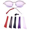mollensiuer 5 Pairs Silicone Anti-Slip Eyeglass End Tips Ear Sock Pieces Tube Sleeve Glasses Retainers Eyewear Comfort Replacement Tips for Thin Metal Eyeglass Legs, Inner Hole Size: 1X2MM view 2