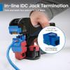 ICC JackEasy 4-Pair Termination Tool for ICC Keystone Jacks Only - Cat6a, Cat6, Cat5e, and Voice Jacks - Professional Handheld, Tabletop, Network Cable Crimp Tool view 4
