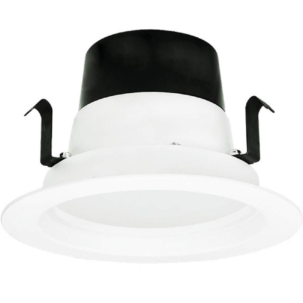 TCP LED10DR430K LED Downlight Kit, 4" 120V 10W (50W Equiv.) 82 CRI w/Trim - Dimmable - 3000K - 650 Lm. - White