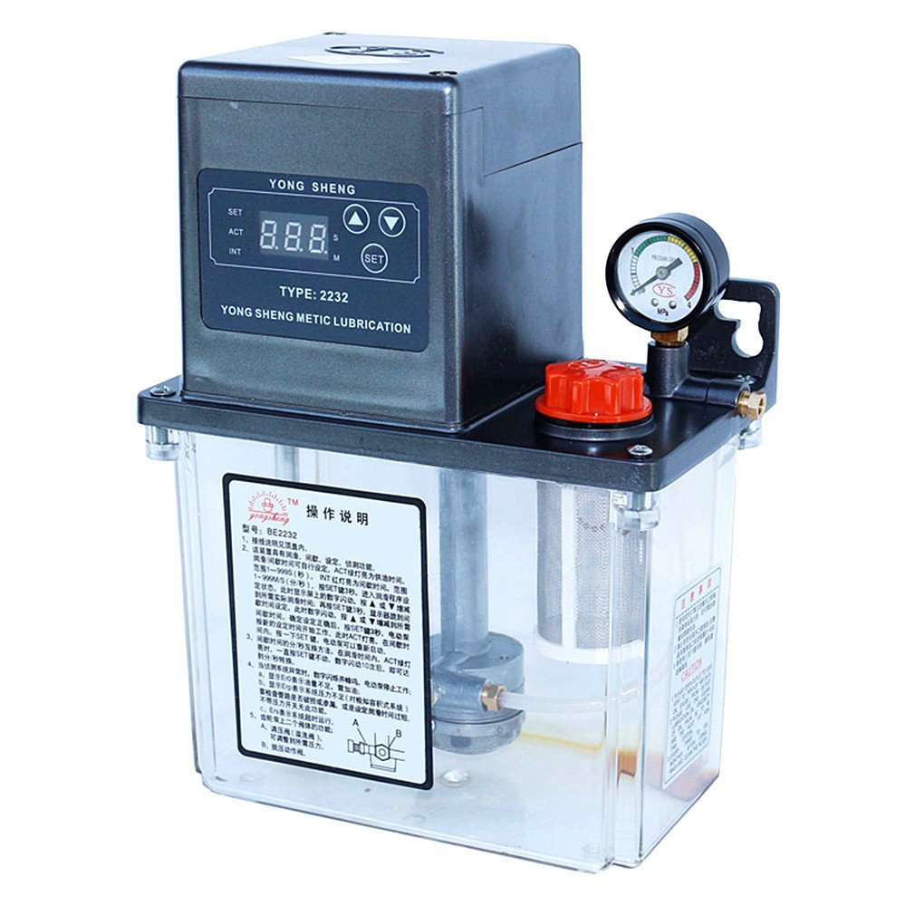 Auto Lubrication Pump CNC Digital Electronic timer LCD Automatic oiler 1.5L 110V