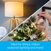 GE Wireless Remote Wall Switch Light Control, No Wiring Needed, 1 Grounded Outlet, Off White Paddle, Plug-in, Up to 100ft Range, Ideal for Indoor Lamps, Small Appliances, and Seasonal Lighting, 18279 view 2