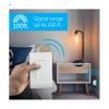 GE Wireless Remote Wall Switch Light Control, No Wiring Needed, 1 Grounded Outlet, Off White Paddle, Plug-in, Up to 100ft Range, Ideal for Indoor Lamps, Small Appliances, and Seasonal Lighting, 18279 view 4