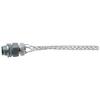 Legrand Pass & Seymour BOX30 Flexcor Wire Mesh Grip, Wide Range, Straight Male, Dust Tight, 1/2" NPT, 0.300"-0.430" Cable Grip Range, Silver (1 Count) view 1