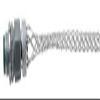 Legrand Pass & Seymour BOX30 Flexcor Wire Mesh Grip, Wide Range, Straight Male, Dust Tight, 1/2" NPT, 0.300"-0.430" Cable Grip Range, Silver (1 Count) view 2