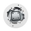 Wiremold Legrand 5738WH Steel Fixture Box, Round, Solid Base, White view 1