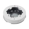 Wiremold Legrand 5738WH Steel Fixture Box, Round, Solid Base, White view 2