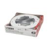 Wiremold Legrand 5738WH Steel Fixture Box, Round, Solid Base, White view 3