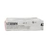 Wiremold Legrand 5738WH Steel Fixture Box, Round, Solid Base, White view 4