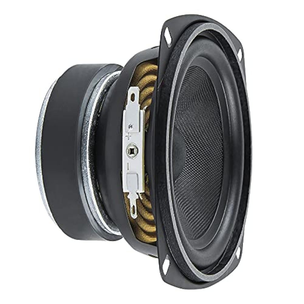 PRV AUDIO 4 Inch Midrange Speaker 4MR60-4, 60 Watts Program Power, 4 Ohm, 30 Watts RMS Power Pro Audio Loudspeaker (Single)