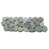 CNK Tile Sliced Sea Green Pebble Tile Border - 4" x 12" Handcrafted Natural Stone Mosaic for Bathroom Kitchen Shower Backsplash & Pool - Durable Water-Resistant, Grout-Free Installation - Pack of 1 view 1