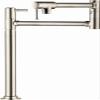hansgrohe 04219830 Talis C 16-inch Tall 2-Handle Pot Filler with 360-Degree Swivel in Polished Nickel view 1