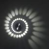 LUMINTURS Spiral Dimmable 3W LED Wall Sconce Hi-Brightness Light Fixture Modern Indoor Lamp Pure white view 1