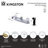 Kingston FB112 Two-Handle 8" Centerset Kitchen Faucet, Polished Chrome view 4
