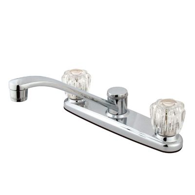 Kingston Brass FB111 7-5/8-Inch in Spout Reach Americana 8-Inch Kitchen Faucet Without Sprayer, Polished Chrome