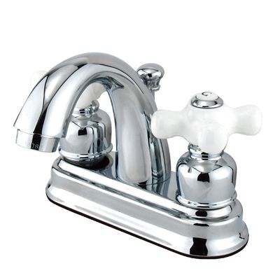 Kingston FB5611PX 4" Centerset Bathroom Faucet, Polished Chrome